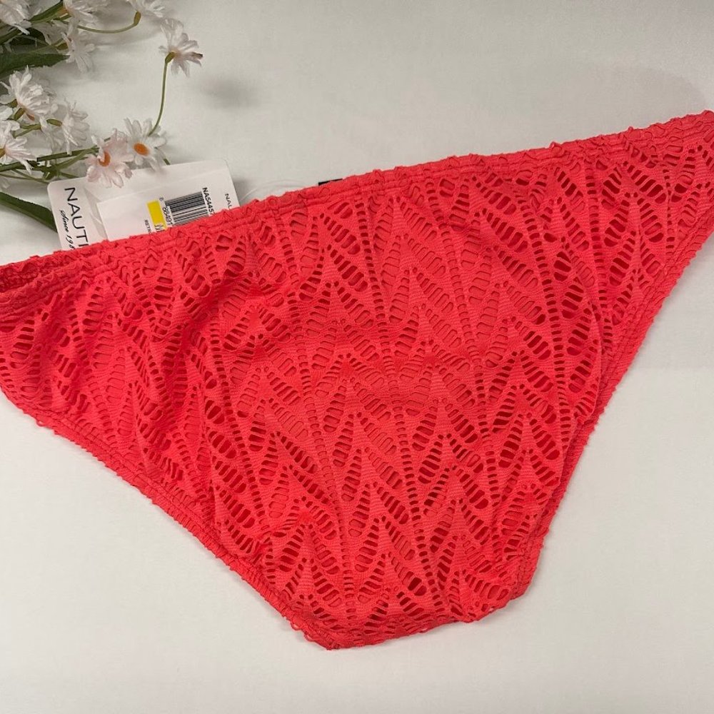 Nautica Vineyard BOHO Crochet Retro Bikini Bottom - Picture 6 of 7